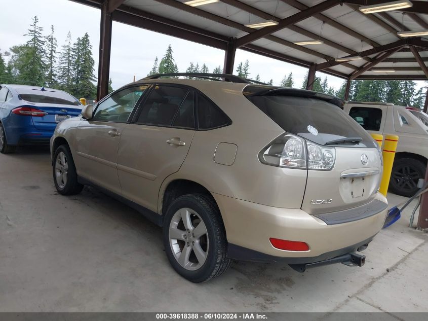 2007 Lexus Rx 350 VIN: JTJHK31U572002600 Lot: 39618388