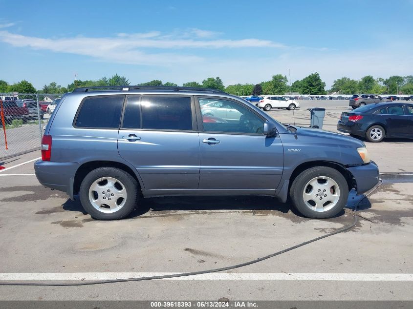 JTEDP21A46012034J 2006 Toyota Highlander Limited V6/Sport V6/V6