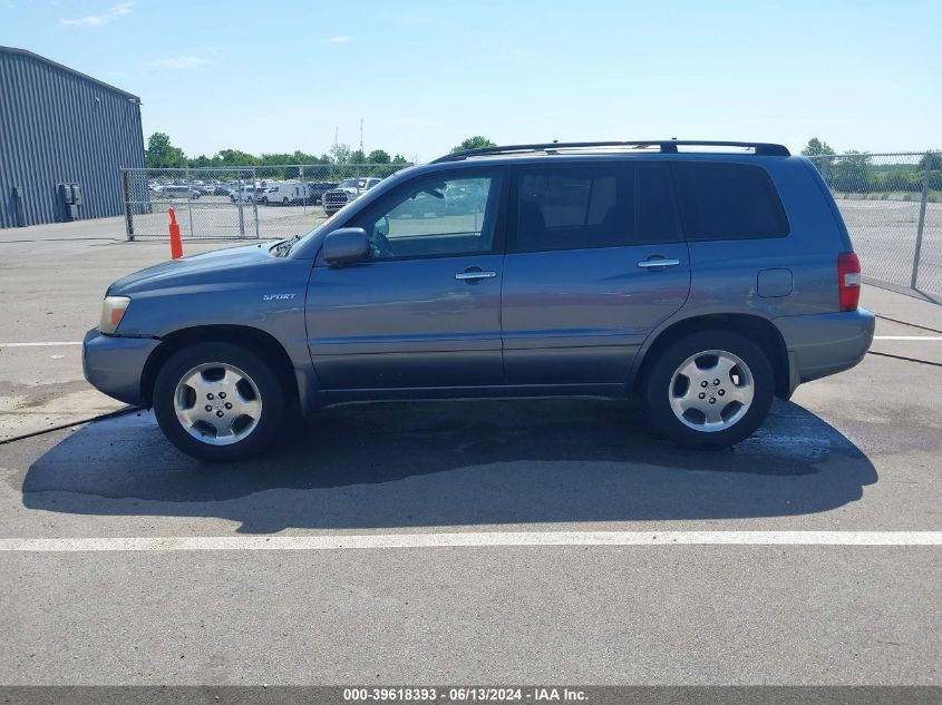 JTEDP21A46012034J 2006 Toyota Highlander Limited V6/Sport V6/V6