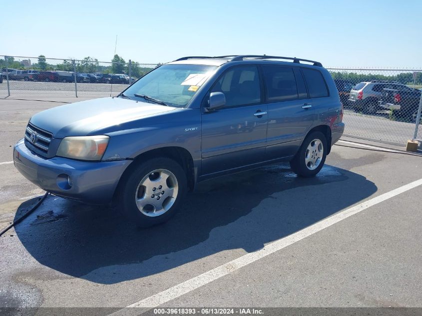 JTEDP21A46012034J 2006 Toyota Highlander Limited V6/Sport V6/V6