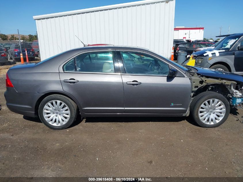 2012 Ford Fusion Hybrid VIN: 3FADP0L30CR270276 Lot: 39618408