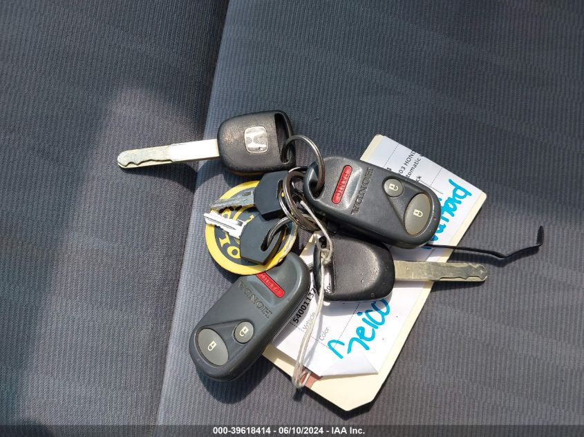 2003 Honda Civic Ex VIN: 2HGES26843H525329 Lot: 39618414