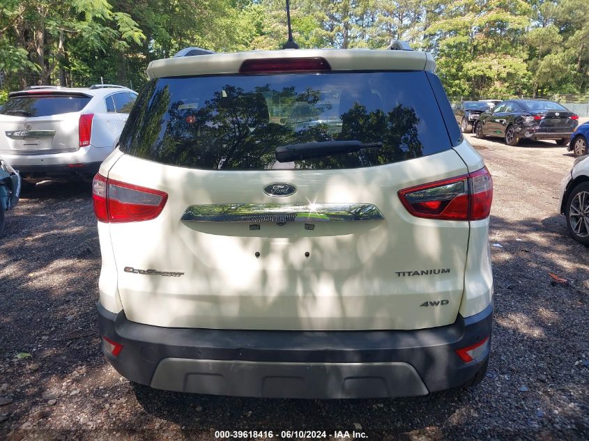 2020 Ford Ecosport Titanium VIN: MAJ6S3KL6LC370312 Lot: 39618416