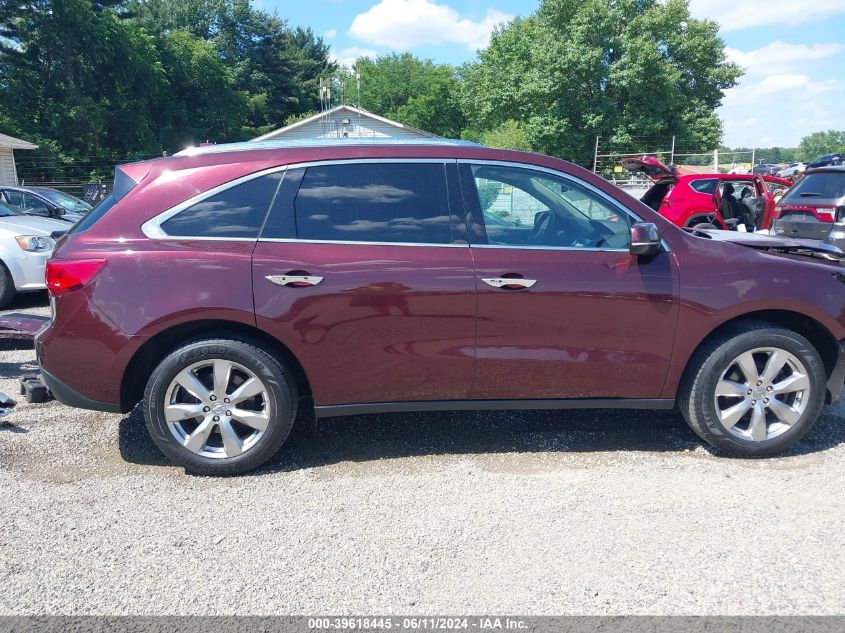 2016 Acura Mdx Advance Entertainment Packages/Advance Package VIN: 5FRYD4H95GB001091 Lot: 39618445