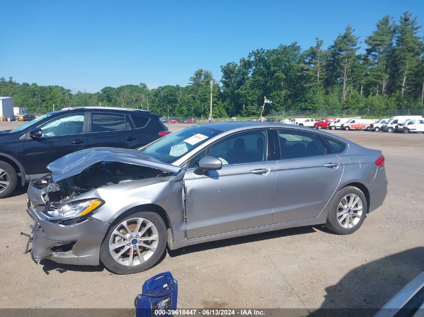 2020 Ford Fusion Se VIN: 3FA6P0H75LR154852 Lot: 39618447