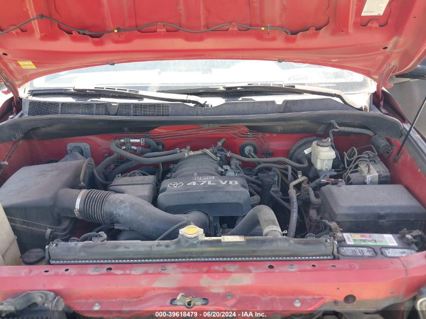 2008 Toyota Tundra Sr5 4.7L V8 VIN: 5TBRT54168S457976 Lot: 39618479