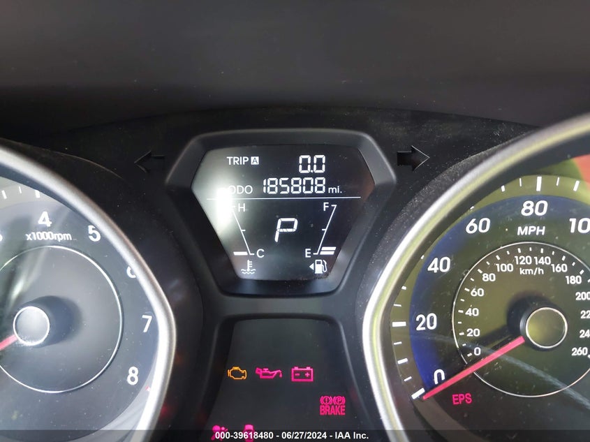 2013 Hyundai Elantra Gls VIN: 5NPDH4AE8DH170918 Lot: 39618480