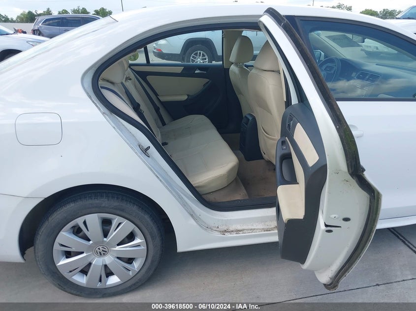 2011 Volkswagen Jetta 2.5L Se VIN: 3VWDX7AJXBM349189 Lot: 39618500