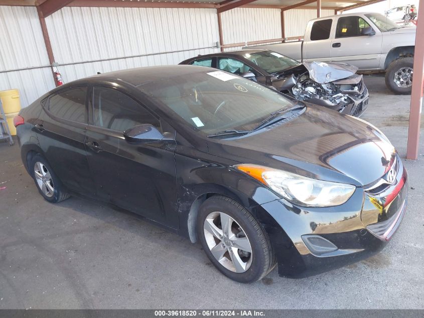 2013 Hyundai Elantra Gls VIN: 5NPDH4AE4DH243007 Lot: 39618520