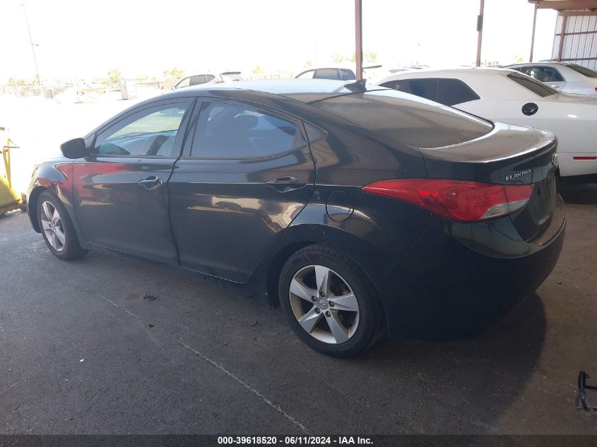 2013 Hyundai Elantra Gls VIN: 5NPDH4AE4DH243007 Lot: 39618520