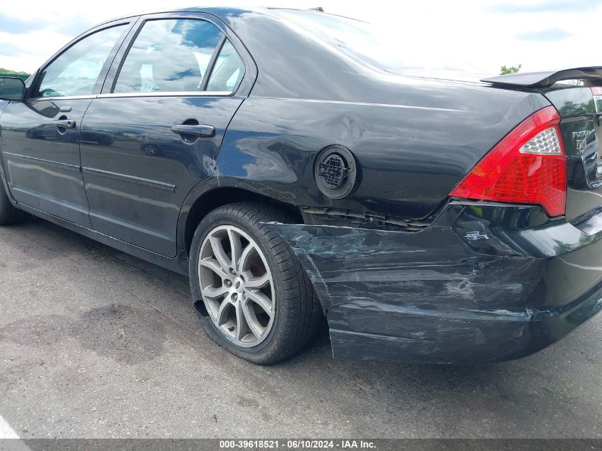 2012 Ford Fusion Sel VIN: 3FAHP0JA1CR394334 Lot: 39618521