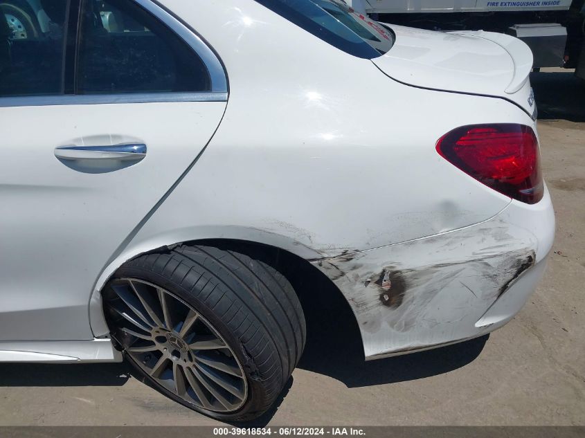 2020 Mercedes-Benz C 300 VIN: W1KWF8DB2LR599833 Lot: 39618534