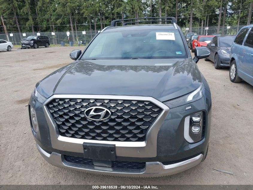 2022 Hyundai Palisade Calligraphy VIN: KM8R7DHE2NU390136 Lot: 39618539