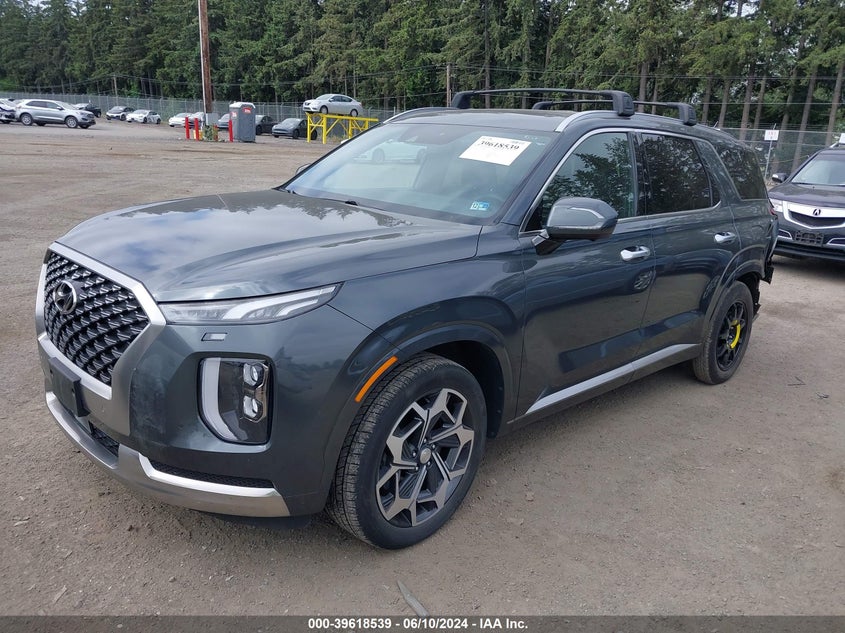 2022 Hyundai Palisade Calligraphy VIN: KM8R7DHE2NU390136 Lot: 39618539