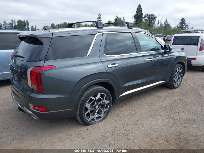 2022 Hyundai Palisade Calligraphy VIN: KM8R7DHE2NU390136 Lot: 39618539