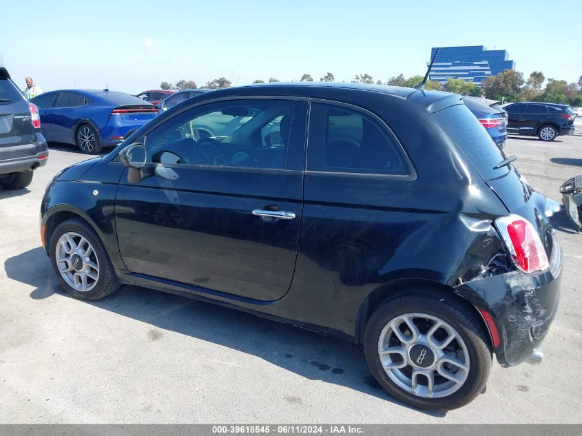 2015 Fiat 500 Pop VIN: 3C3CFFAR7FT555510 Lot: 39618545