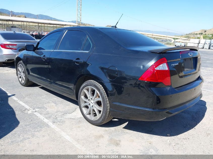 2012 Ford Fusion Se VIN: 3FAHP0HA5CR130944 Lot: 39618546