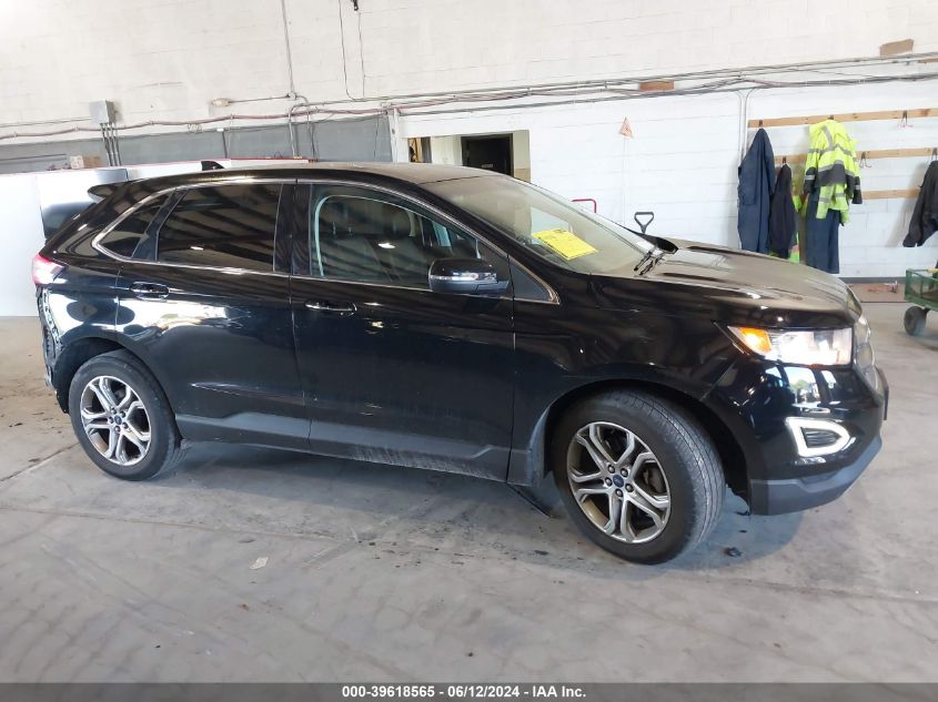 2016 Ford Edge Titanium VIN: 2FMPK4K95GBB82956 Lot: 39618565