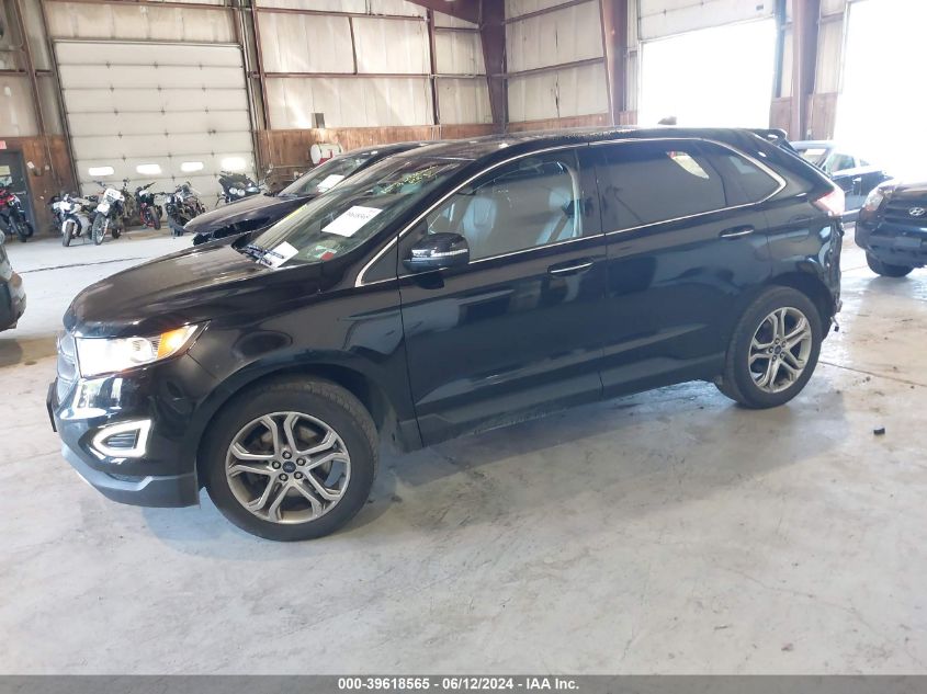 2016 Ford Edge Titanium VIN: 2FMPK4K95GBB82956 Lot: 39618565