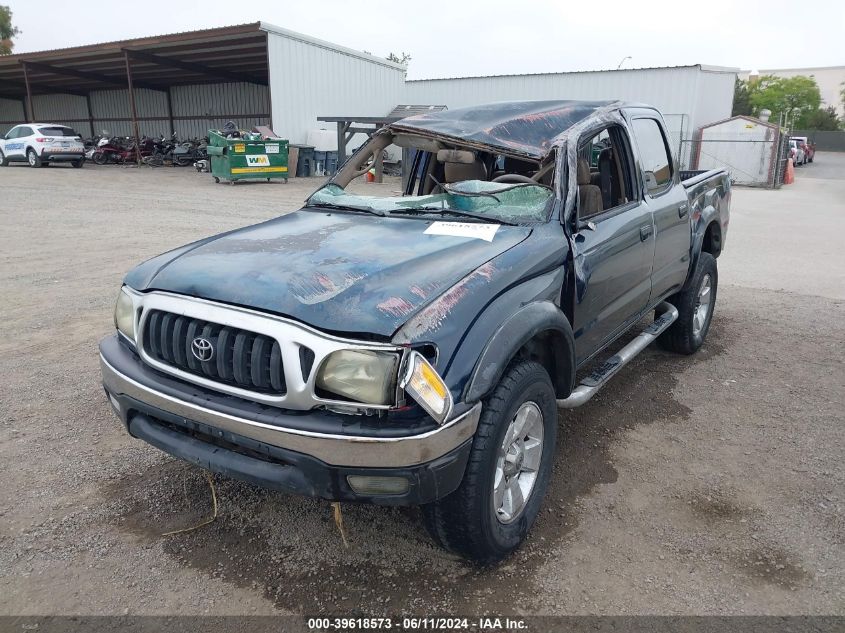 2002 Toyota Tacoma Prerunner V6 VIN: 5TEGN92N12Z063687 Lot: 39618573