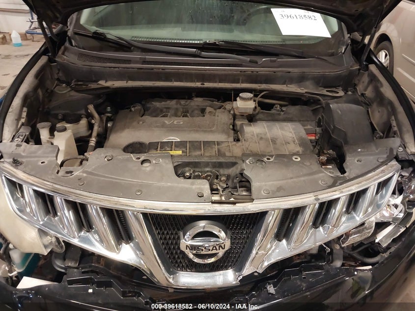 2010 Nissan Murano Sl VIN: JN8AZ1MW8AW104334 Lot: 39618582