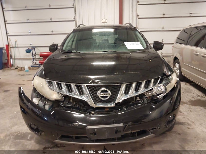 2010 Nissan Murano Sl VIN: JN8AZ1MW8AW104334 Lot: 39618582