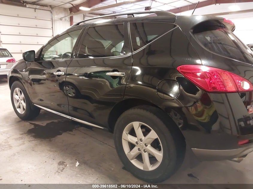 2010 Nissan Murano Sl VIN: JN8AZ1MW8AW104334 Lot: 39618582