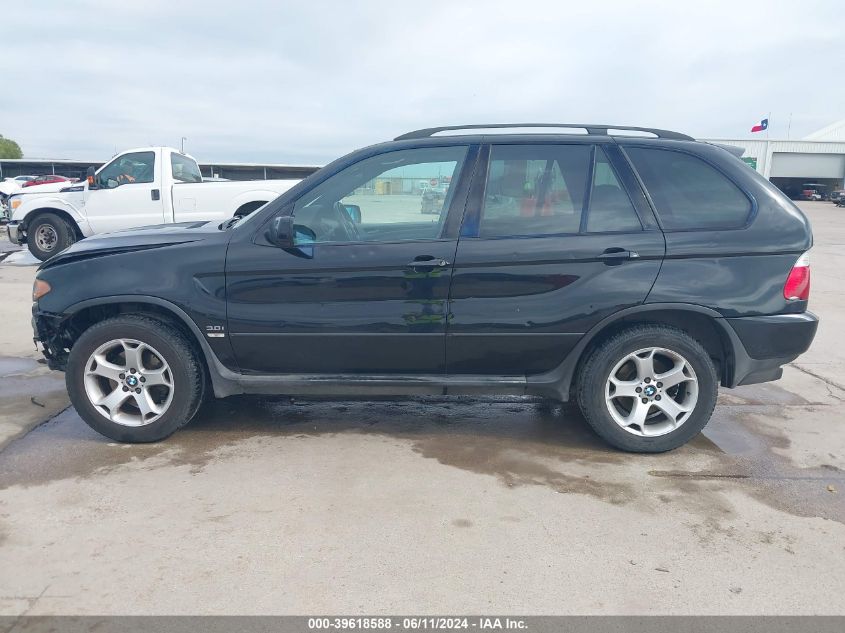2005 BMW X5 3.0I VIN: 5UXFA135X5LY12463 Lot: 39618588