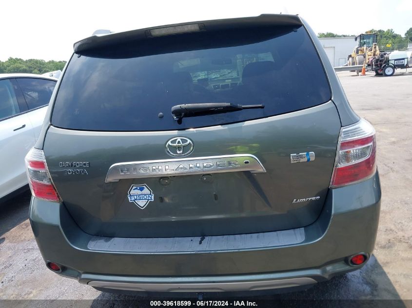 2008 Toyota Highlander Hybrid Limited VIN: JTEEW44A582014678 Lot: 39618599