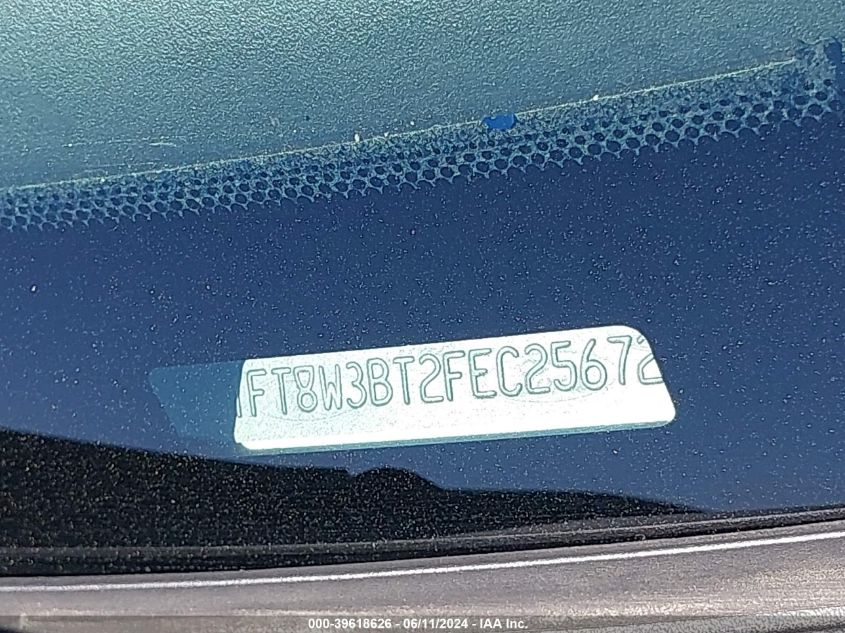 2015 Ford F-350 Lariat VIN: 1FT8W3BT2FEC25672 Lot: 39618626