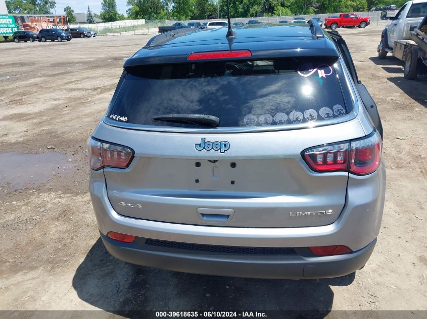 2019 Jeep Compass Limited 4X4 VIN: 3C4NJDCBXKT666148 Lot: 39618635