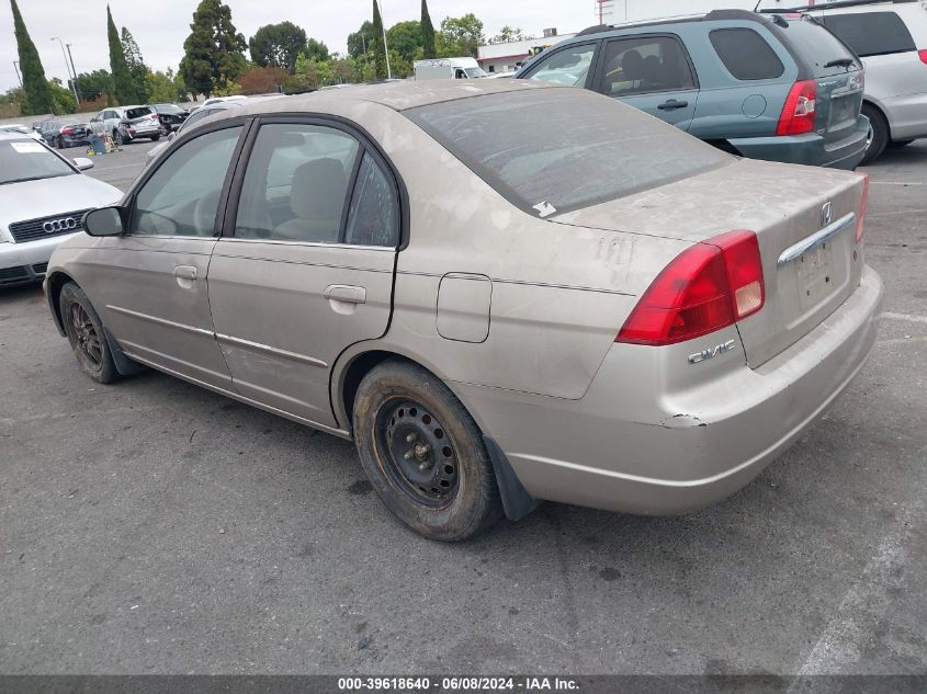 2002 Honda Civic Lx VIN: 2HGES15572H540343 Lot: 39618640