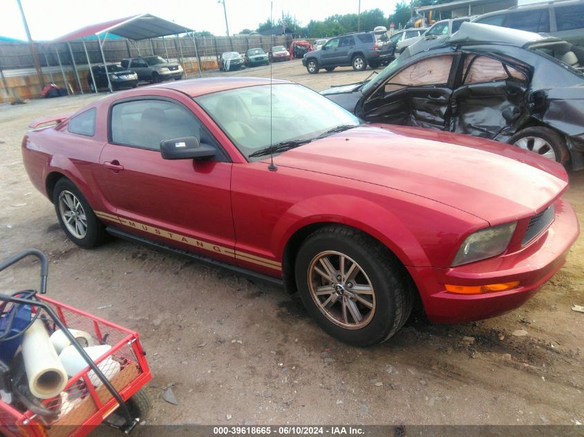 2005 Ford Mustang V6 Deluxe/V6 Premium VIN: 1ZVFT80N255247717 Lot: 39618665