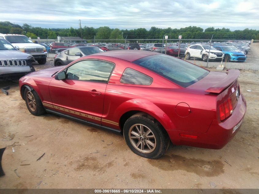 2005 Ford Mustang V6 Deluxe/V6 Premium VIN: 1ZVFT80N255247717 Lot: 39618665