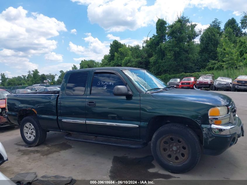 2005 GMC Sierra 1500 Sle VIN: 1GTEK19Z45Z327317 Lot: 39618684