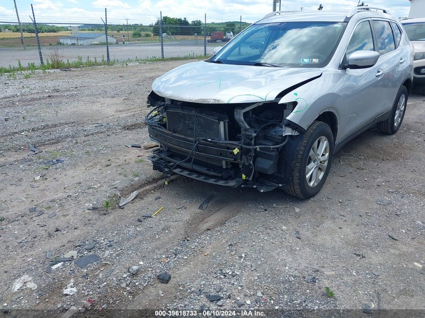 2015 Nissan Rogue Sv VIN: KNMAT2MV3FP560737 Lot: 39618733