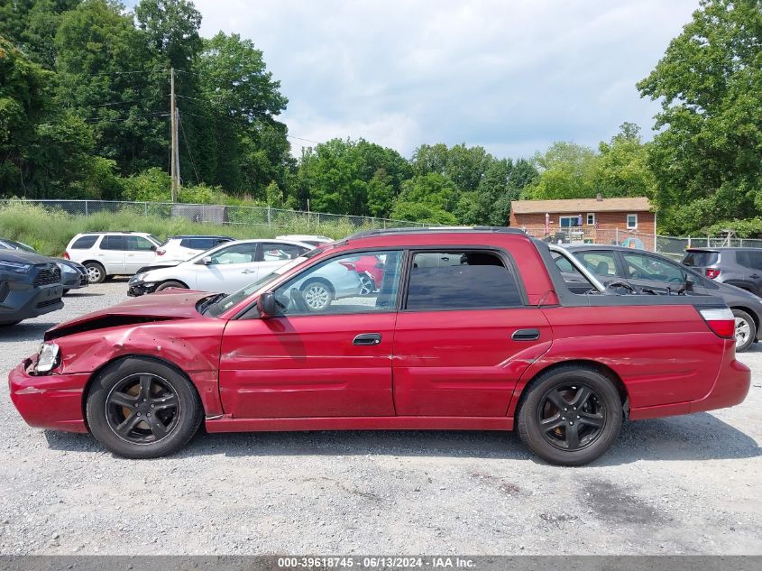 2005 Subaru Baja Sport VIN: 4S4BT62C357100579 Lot: 39618745