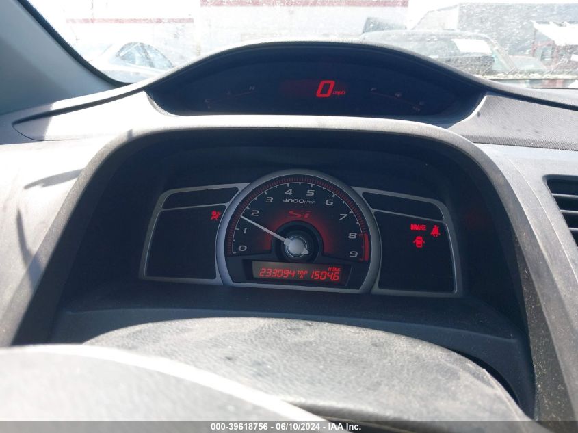 2007 Honda Civic Si VIN: 2HGFG215X7H702166 Lot: 39618756