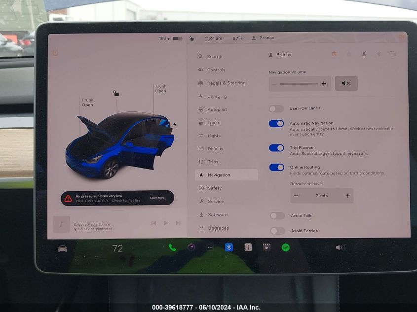 2022 Tesla Model Y Long Range Dual Motor All-Wheel Drive VIN: 7SAYGDEE2NA001315 Lot: 39618777