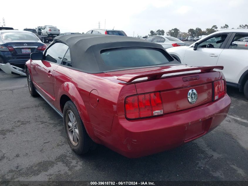 2006 Ford Mustang V6 VIN: 1ZVFT84N965230022 Lot: 39618782
