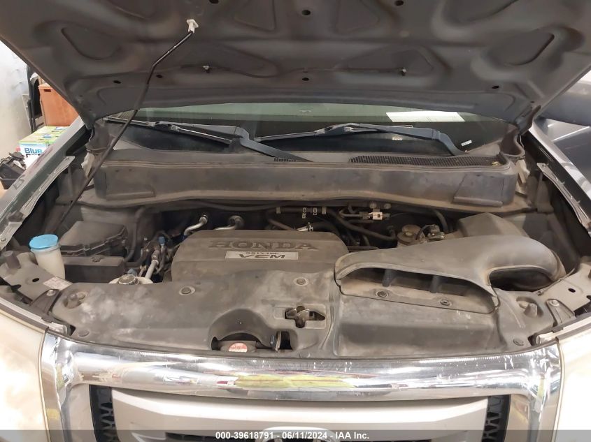 2010 Honda Pilot Ex-L VIN: 5FNYF4H62AB007200 Lot: 39618791