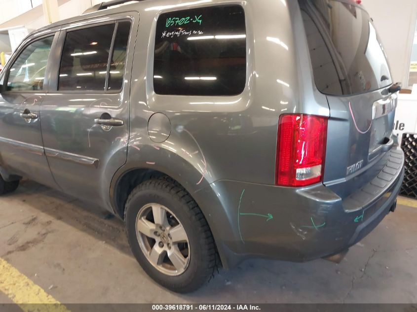 2010 Honda Pilot Ex-L VIN: 5FNYF4H62AB007200 Lot: 39618791