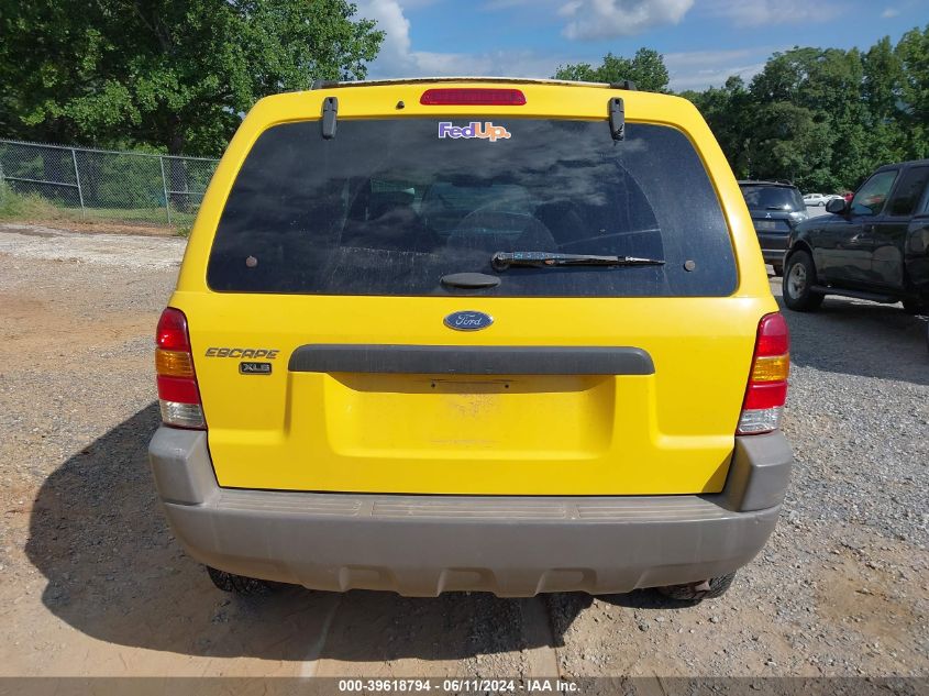 2001 Ford Escape Xls VIN: 1FMYU02B21KB73414 Lot: 39618794