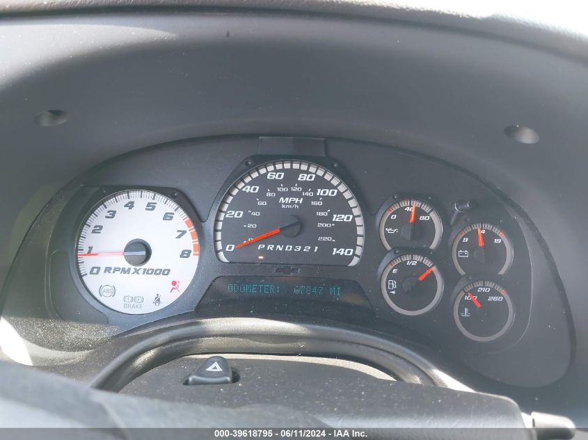 2007 Chevrolet Trailblazer Ss VIN: 1GNET13H472295050 Lot: 39618795