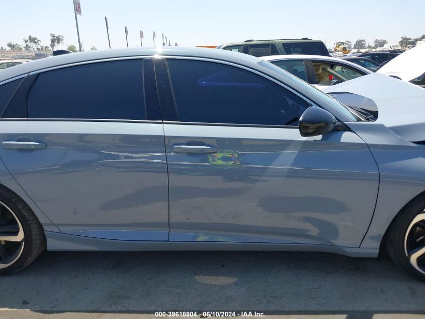 2022 Honda Accord Sport VIN: 1HGCV1F35NA052443 Lot: 39618804