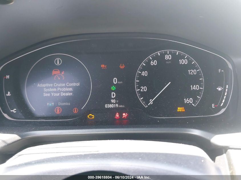 2022 Honda Accord Sport VIN: 1HGCV1F35NA052443 Lot: 39618804