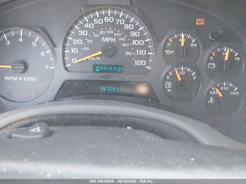 2003 Chevrolet Trailblazer Ext Lt VIN: 1GNES16S536151570 Lot: 39618805