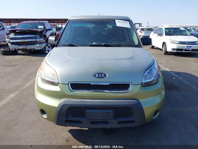 2011 Kia Soul + VIN: KNDJT2A29B7248345 Lot: 39618825