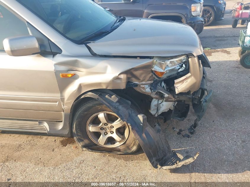 2007 Honda Pilot Ex-L VIN: 5FNYF28767B027746 Lot: 39618857