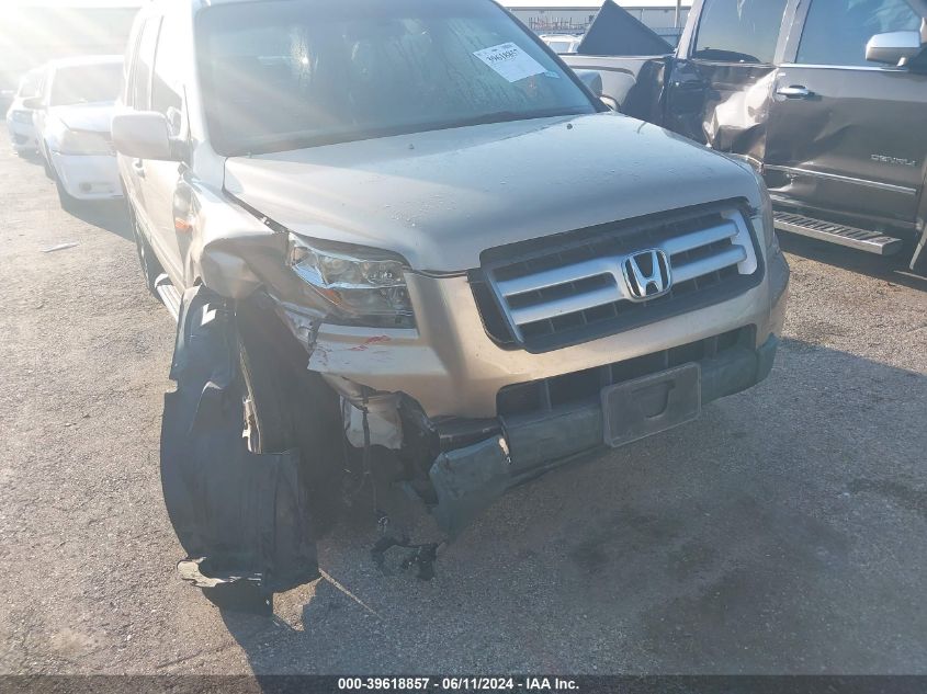 2007 Honda Pilot Ex-L VIN: 5FNYF28767B027746 Lot: 39618857